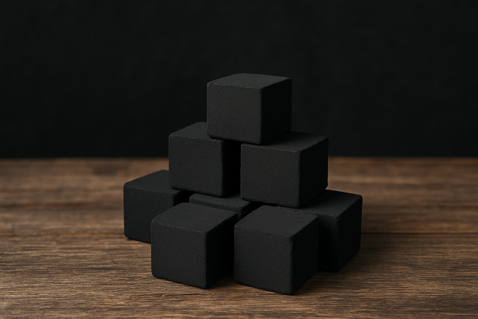 Modern Indonesian charcoal briquettes manufacturing facility showing automated production line with workers monitoring carbonization process and quality control stations