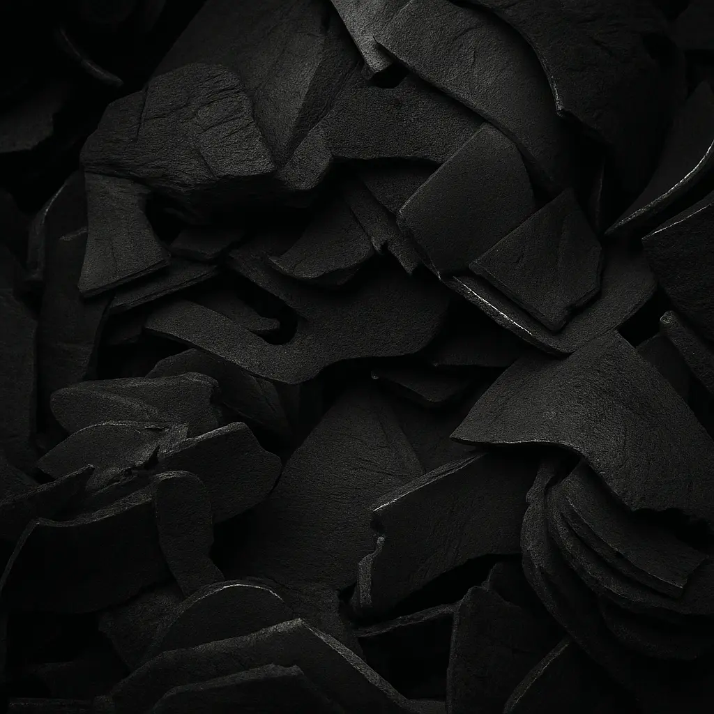 Infographic showing environmental benefits of coconut shell charcoal briquettes including CO2 reduction and deforestation prevention