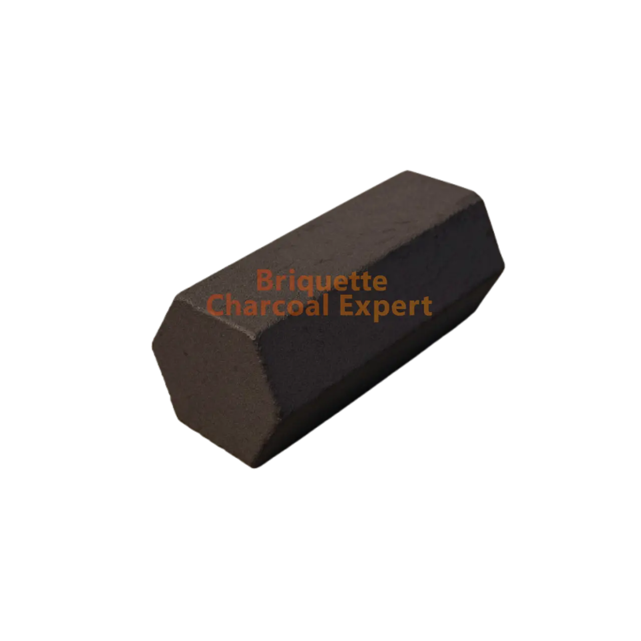 Hexagonal shisha charcoal briquettes with six-sided design for better airflow